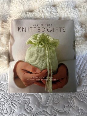 Last-Minute Knitted Gifts Book with Light Green Knit